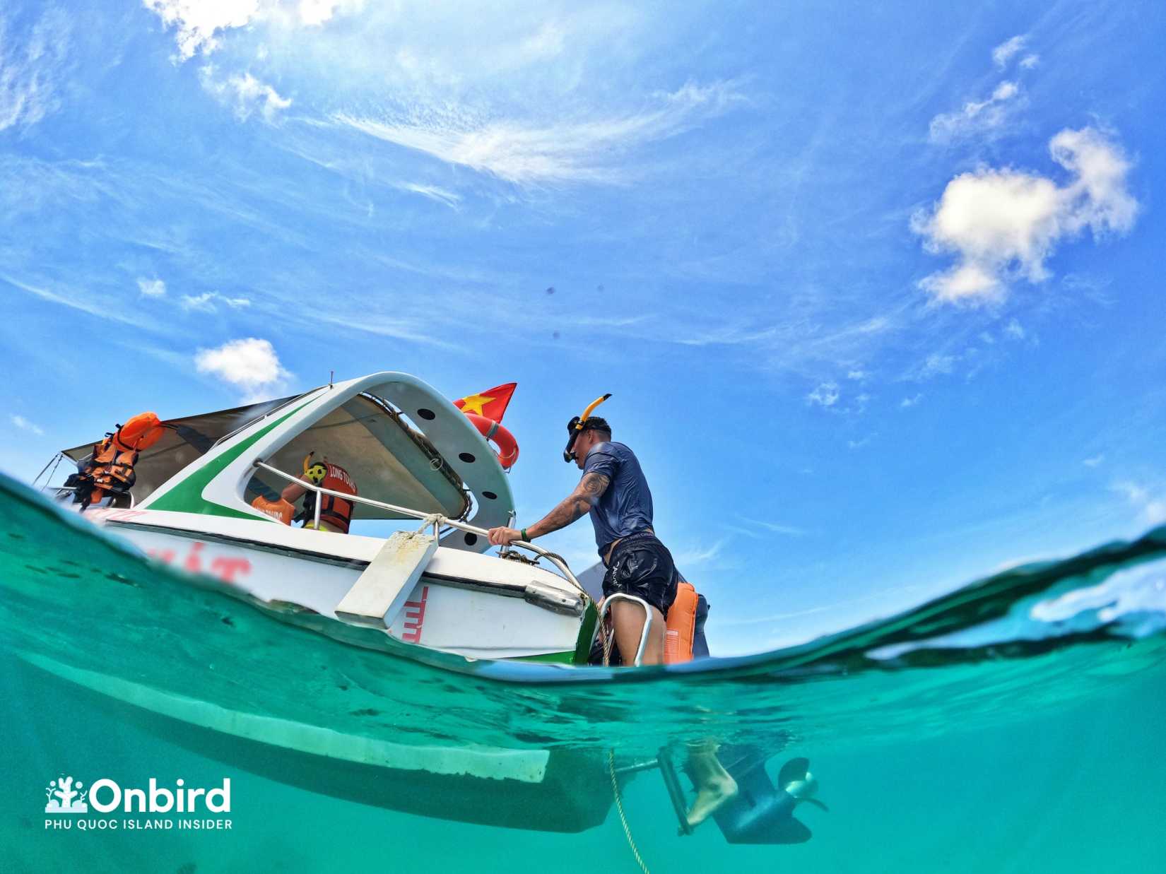 フーコック・スピードボートシュノーケリング少人数グループツアー