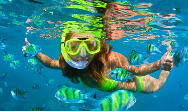 [괌 비키니 아일랜드 클럽] 비키니 아일랜드 투어 & 스노클링 & 바나나보트 패키지