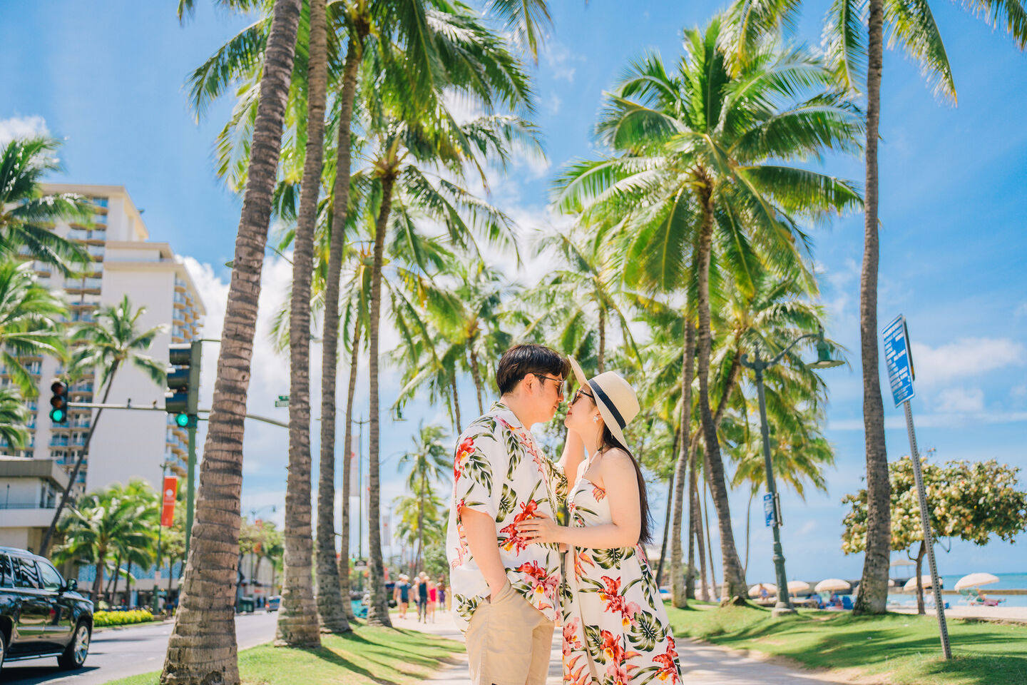 하와이 와이키키해변 커플 스냅 사진 by 아넬라니 (30분)