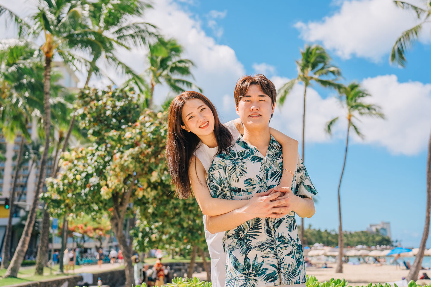 하와이 와이키키해변 커플 스냅 사진 by 아넬라니 (30분)