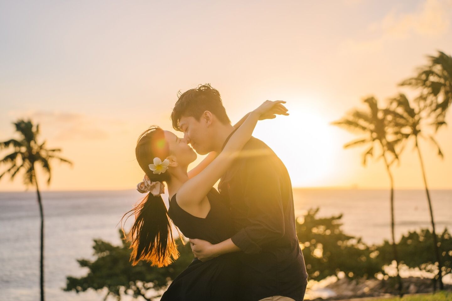 [무료픽업] 하와이 선셋공원 커플 스냅 사진 by 아넬라니 (90분)