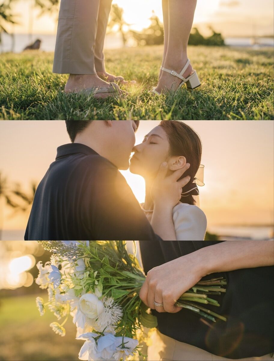 [무료픽업] 하와이 선셋공원 커플 스냅 사진 by 아넬라니 (90분)