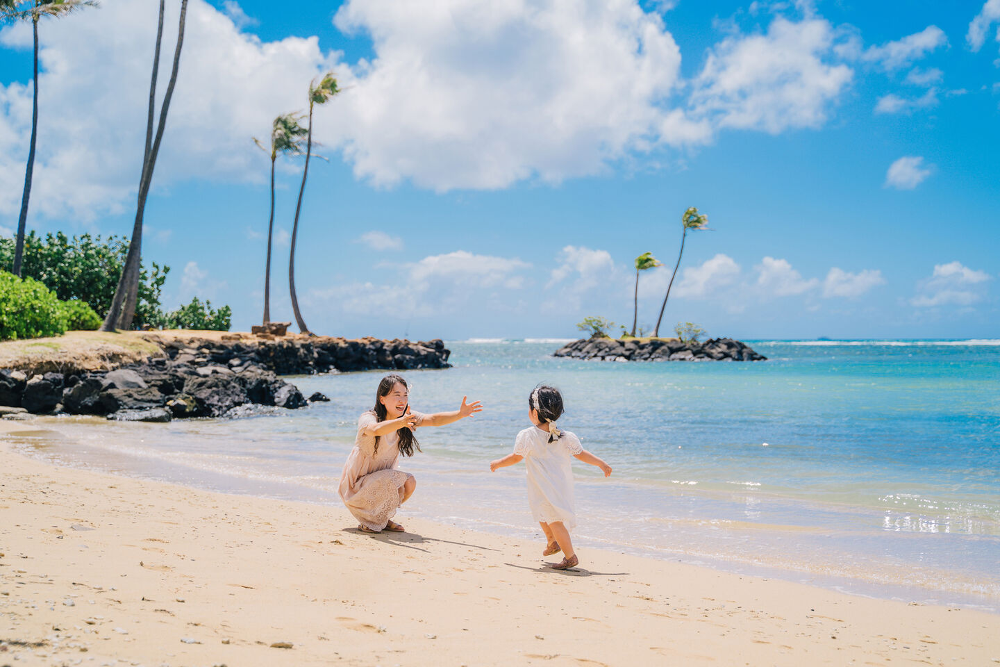 [무료픽업] 하와이 카할라비치 패밀리 스냅 사진 by 아넬라니 (90분)