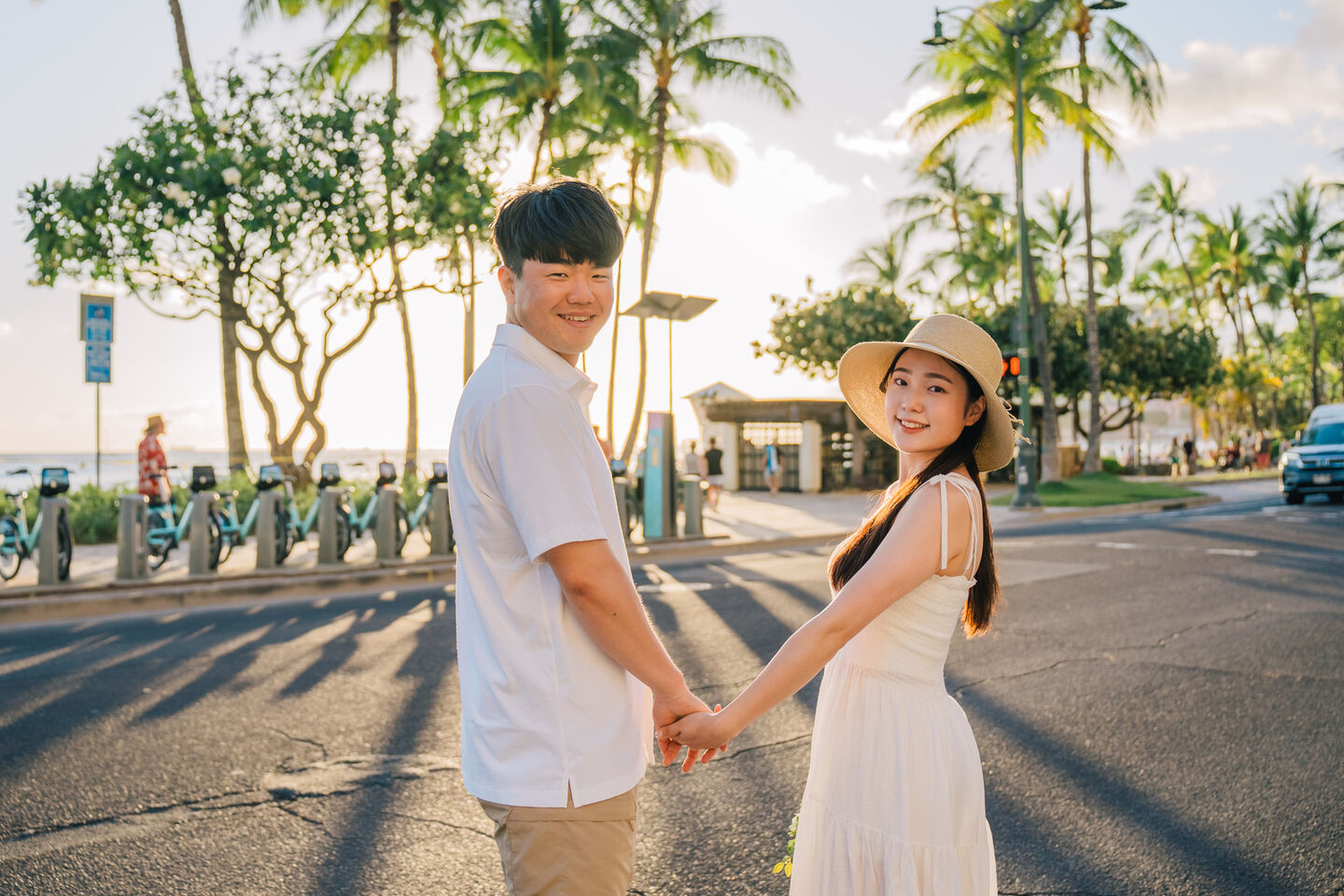 하와이 와이키키 선셋 커플 스냅 사진 by 아넬라니 (50분)