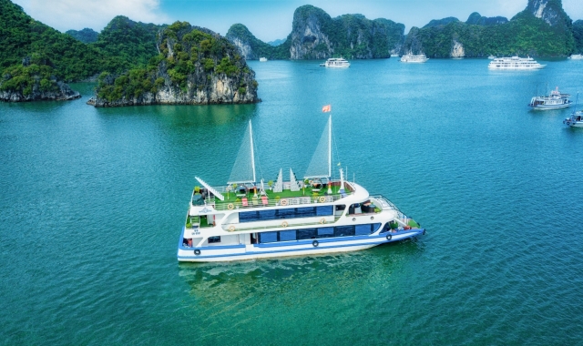 Departure from Hanoi: Halong Bay Queen Cruise