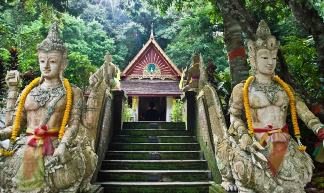 [왓우몽, 왓파랏, No.39 cafe, 픽업 & 샌딩포함] 치앙마이 도이수텝 야경 투어