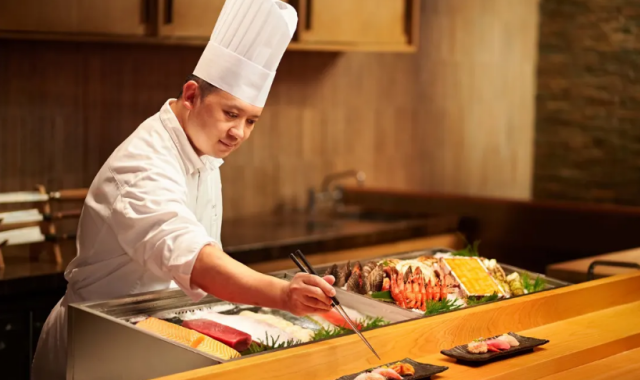 스튜디오 시티 마카오 호텔 키쿠 레스토랑 런치 뷔페