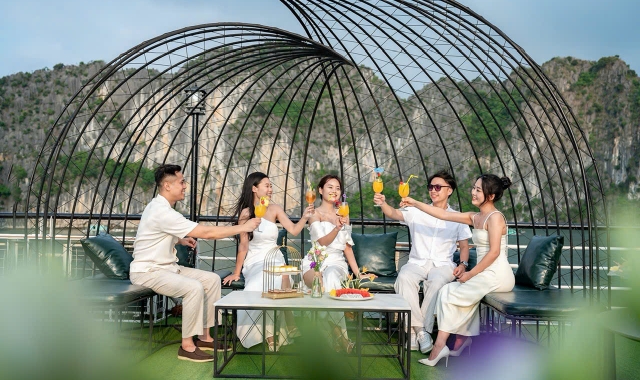 Departure from Hanoi: Ha Long Bay Heritage Luxury Cruise