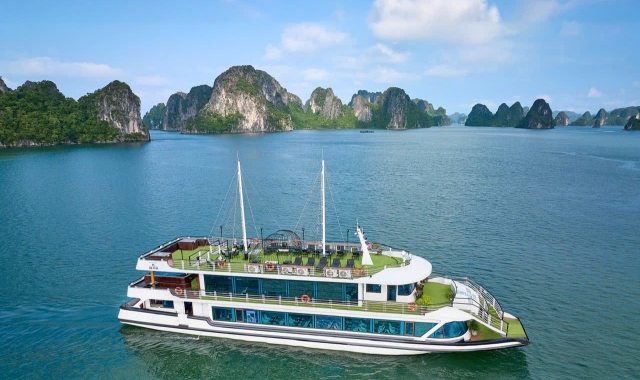 Departure from Hanoi: Ha Long Bay Heritage Luxury Cruise