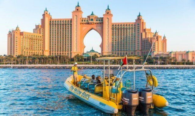 Dubai, Palm Jumeirah & Burj Al Arab Yellow Boat Tour