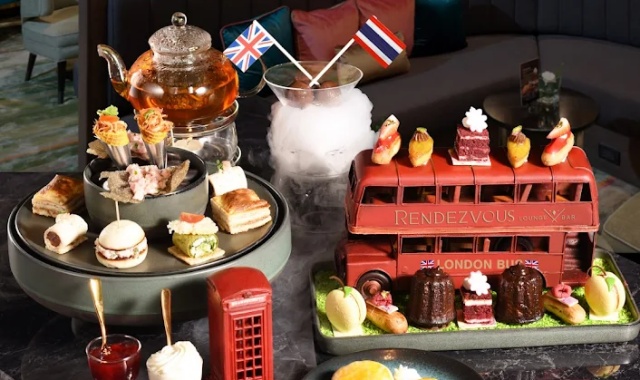 Bangkok The Landmark Rendezvous Lounge Afternoon Tea Set