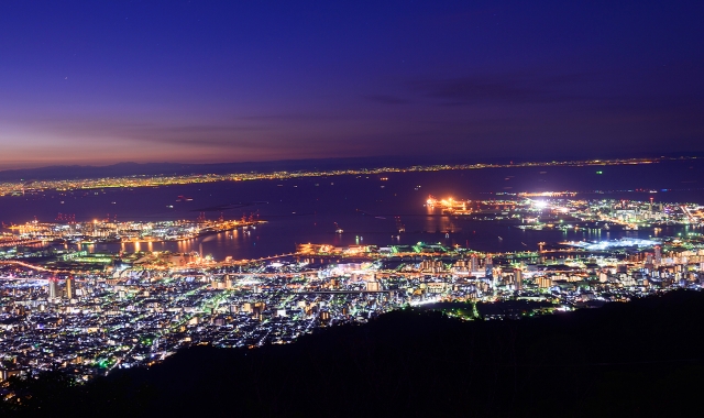 From Osaka: Kobe Rokkosan Night View Day Tour (Arima Onsen, Kobe Night View)
