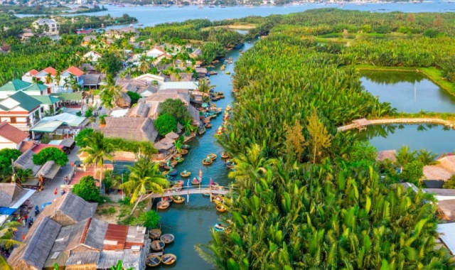 호이안 코코넛숲 바구니배 & 게 낚시 체험 투어