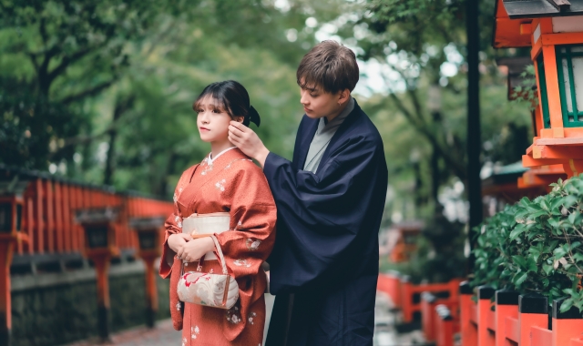 교토 기모노 렌탈샵 레이 기온점