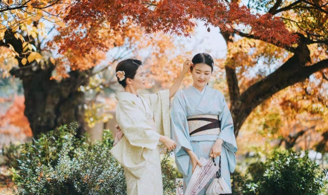 도쿄 기모노 렌탈샵 레이 카미나리몬점