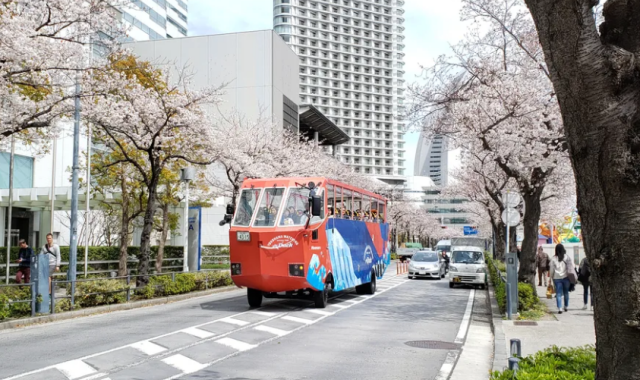 요코하마 수륙양용 버스 스카이덕 투어