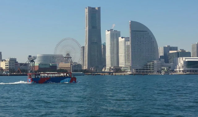 요코하마 수륙양용 버스 스카이덕 투어