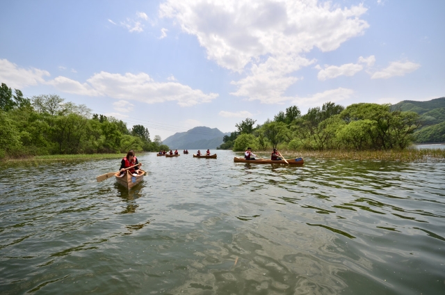 Gangwon : Chuncheon Jungdo Mullegil Canoe Experience Ticket