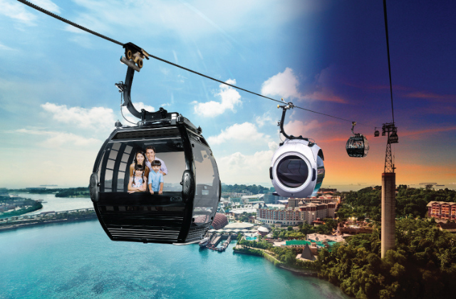 싱가포르 센토사 케이블카 스카이패스 왕복 티켓 (마운트 페이버 / 센토사 라인)