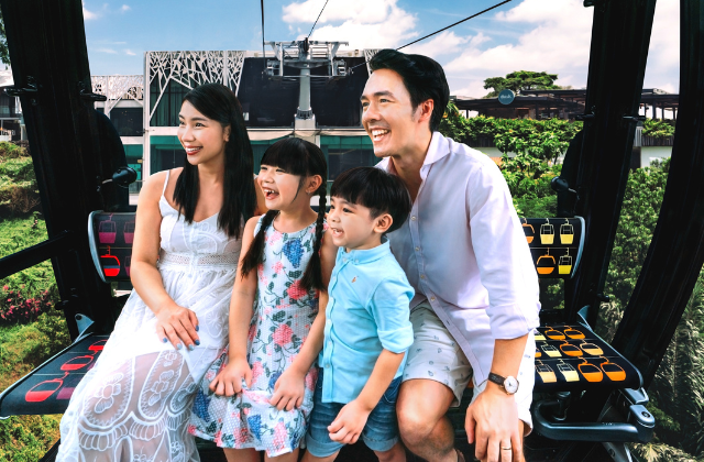 싱가포르 센토사 케이블카 스카이패스 왕복 티켓 (마운트 페이버 / 센토사 라인)