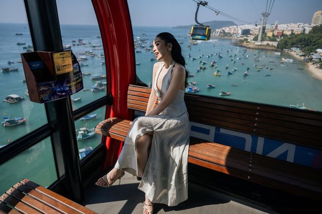 푸꾸옥 혼똔섬 케이블카 왕복 티켓 + 아쿠아토피아 & 키스 브릿지 입장권