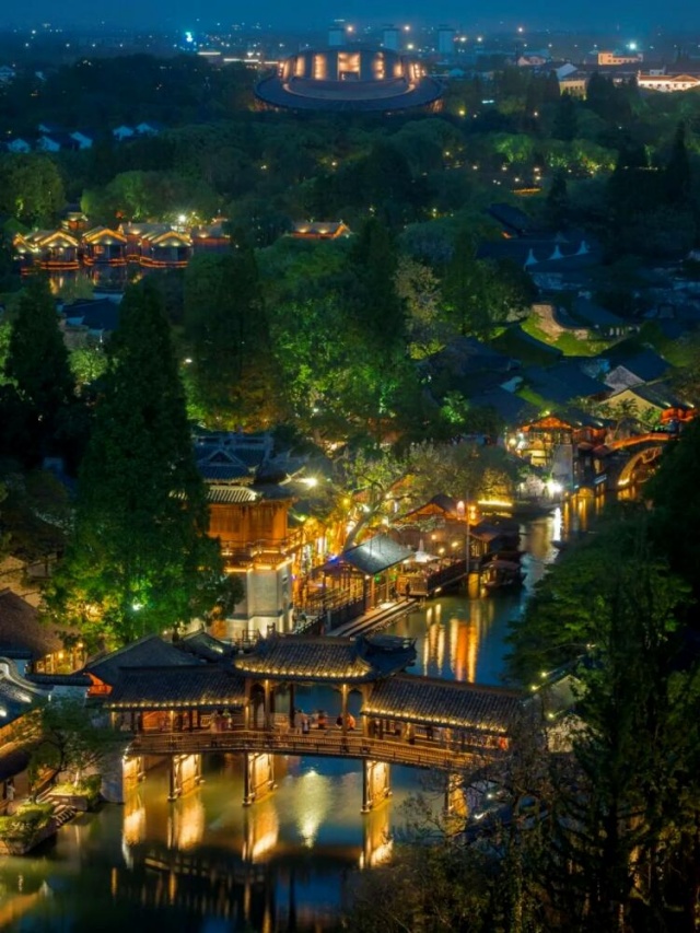 상하이 우전 수향마을 야경 투어 (한국어 가이드)