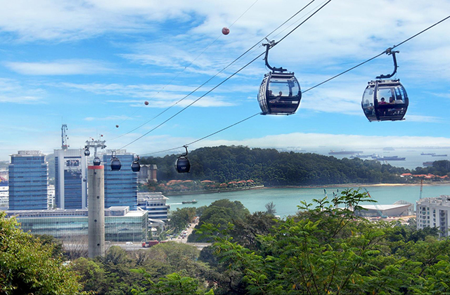 싱가포르 센토사 케이블카 왕복 탑승권 (마운트 페이버 라인)