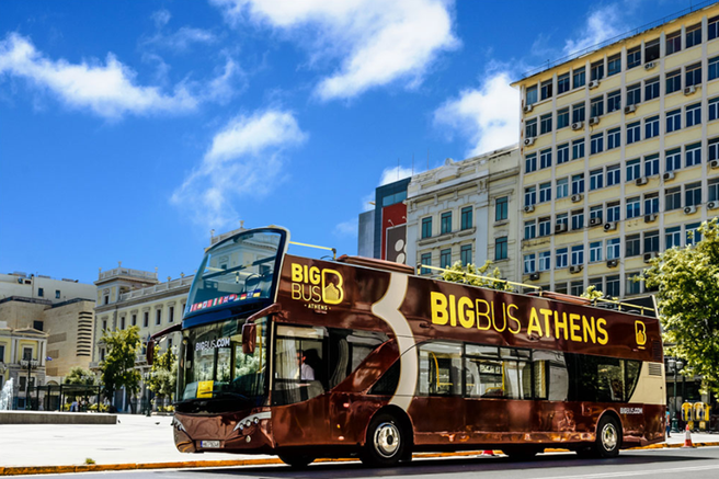 Athens Big Bus Hop-On Hop-Off City Tour (2-Day/3-Day/Night Tour)