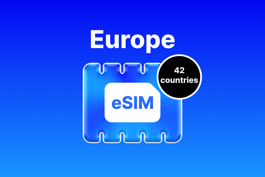 【10%割引】【完全無制限】ヨーロッパ42ヶ国 eSIM