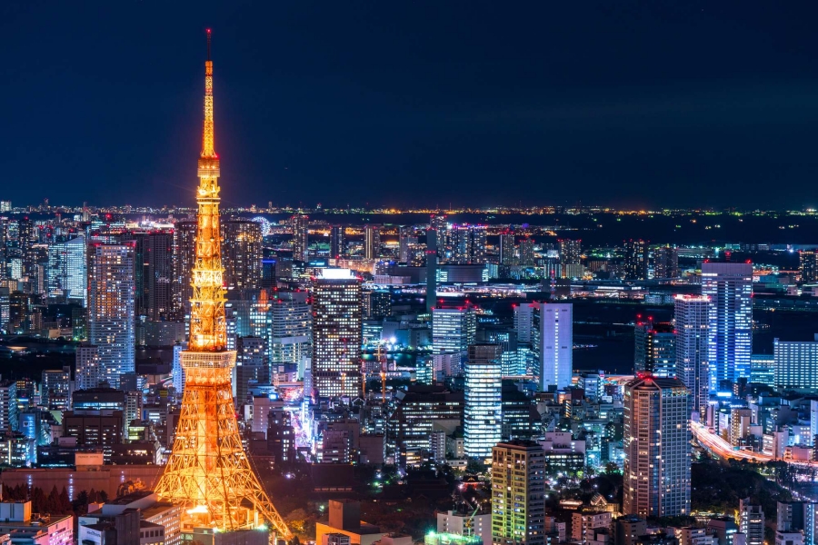 Tokyo Premium Night Drive (Tokyo Tower at Night)