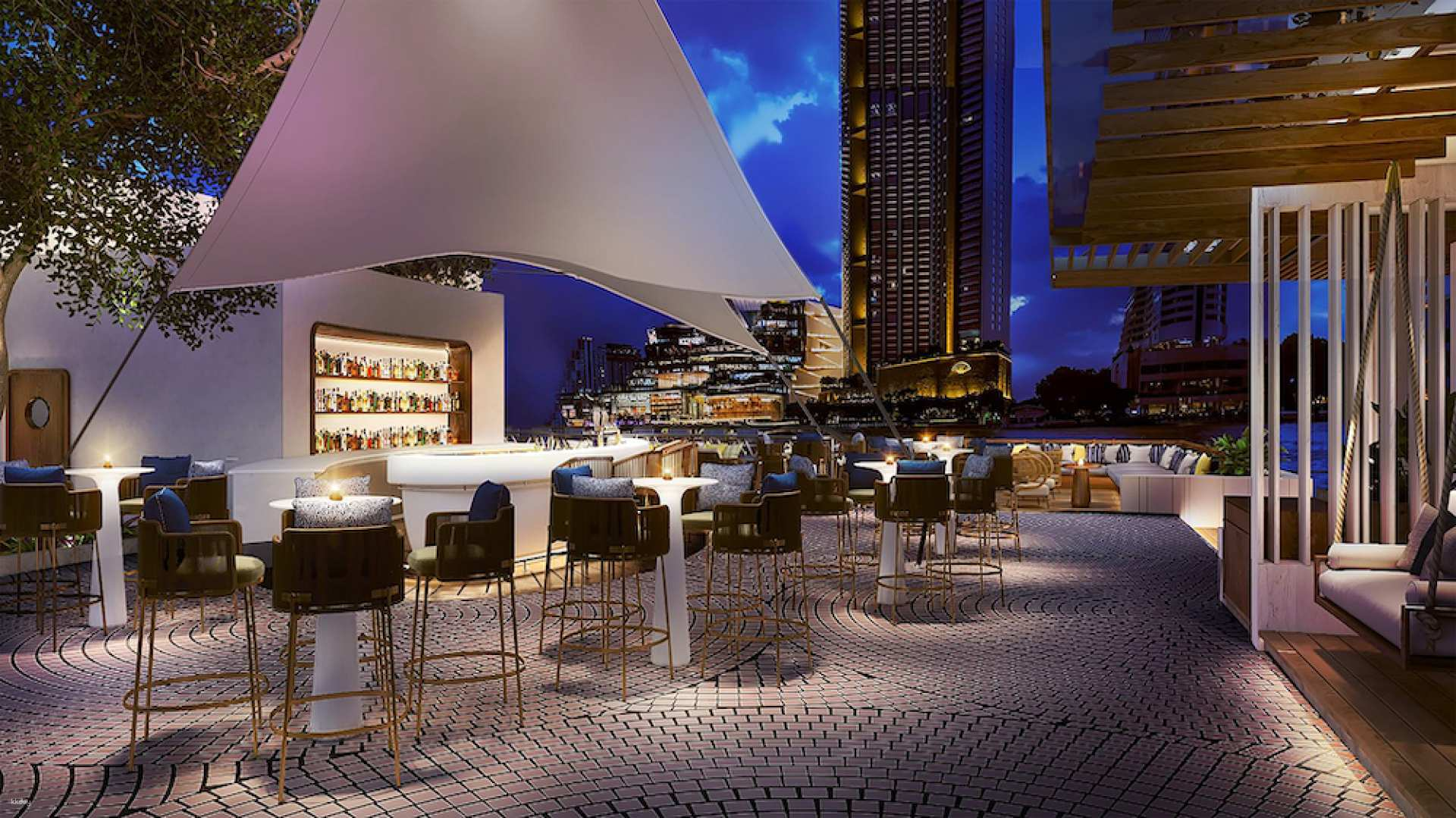 Bangkok Royal Orchid Sheraton Hotel Siam Yacht Club Restaurant