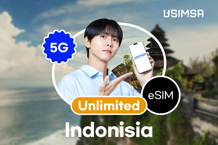 50%할인 [완전 무제한] 인도네시아 eSIM 이심