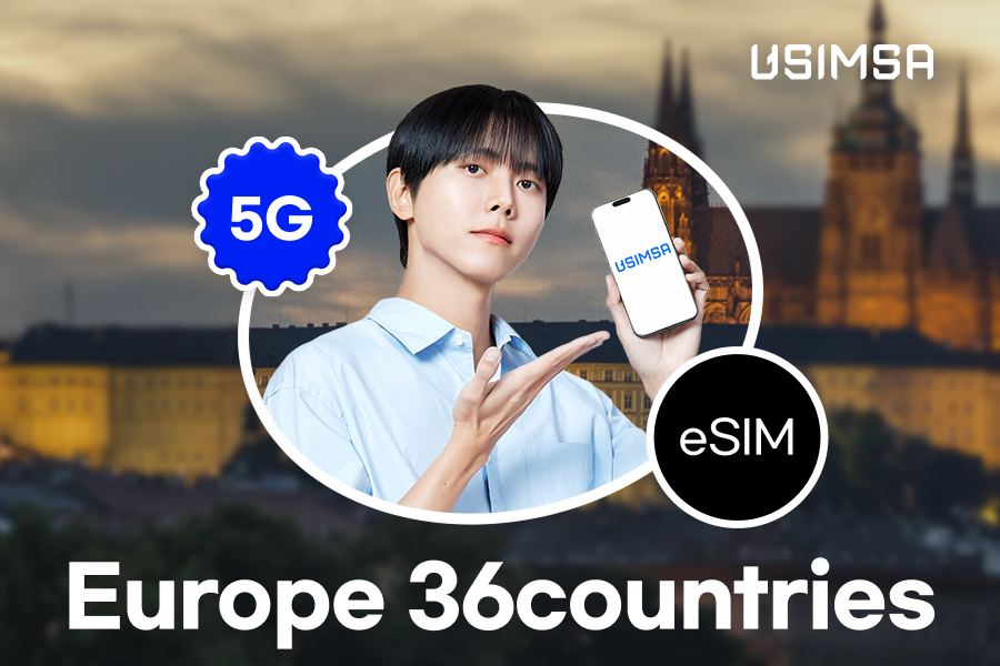 [50% OFF / 12.01-12.31] Europe 36-Country eSIM (Unlimited Slow Data)