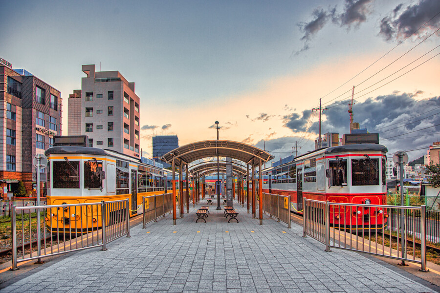 釜山・海雲台ブルーラインパークスカイカプセル&海辺列車搭乗券
