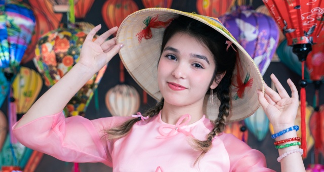 아오자이 대여 및 실내 스튜디오 촬영