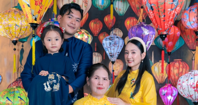 아오자이 대여 및 실내 스튜디오 촬영