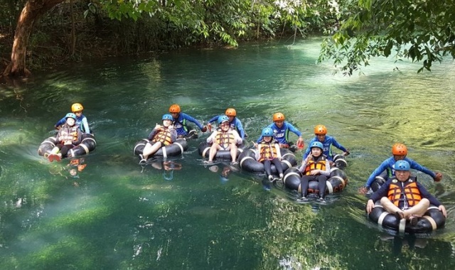 보라카이 말룸파티 - 천연 계곡 블루라군 튜빙 & 정글 트래킹 체험