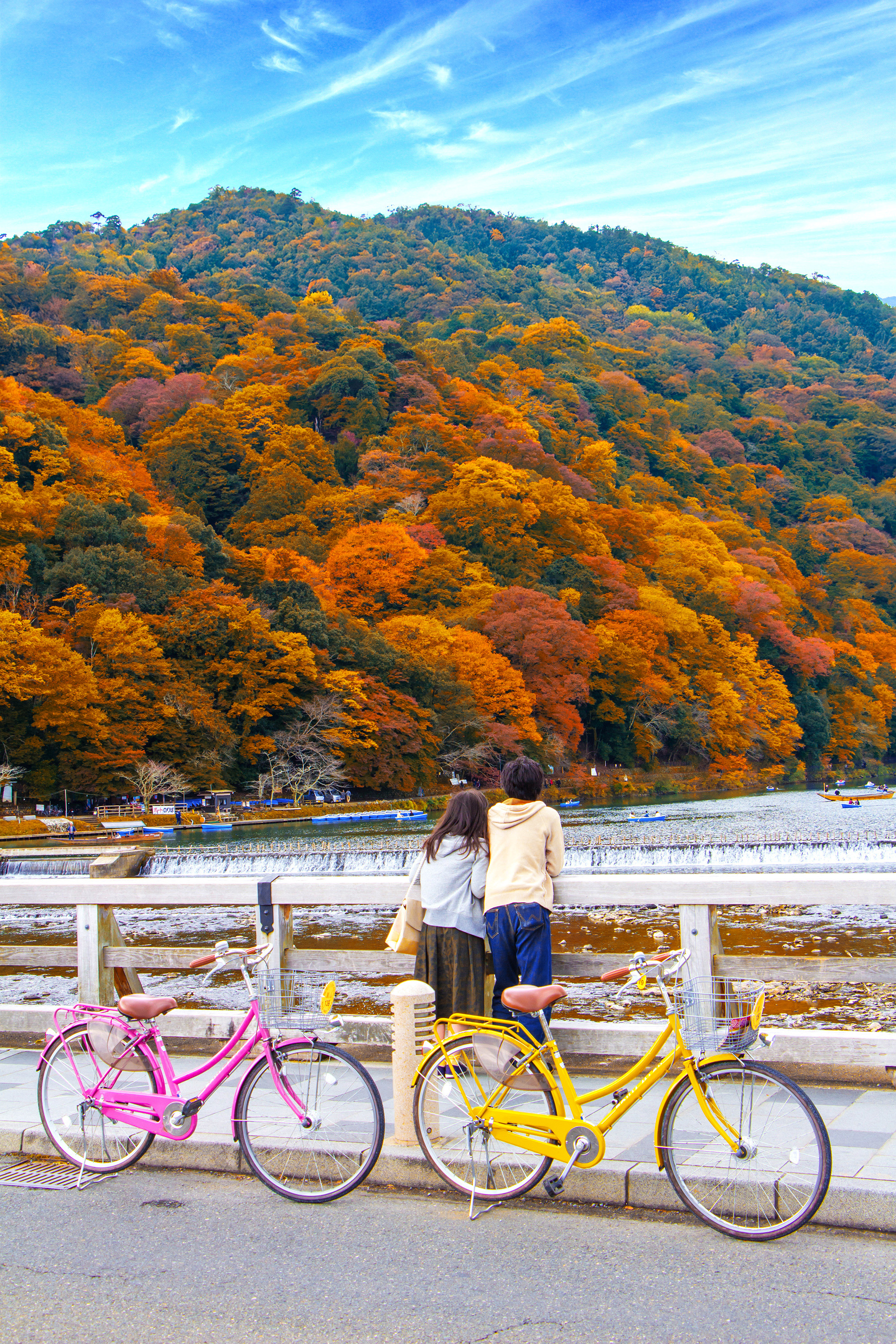 오사카 출발: 가을 교토 단풍 투어 - 미노오 폭포, 사가노 열차