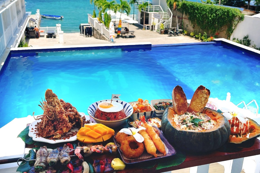 세부 카바나 레스토랑 (망고플롯 디저트 제공)