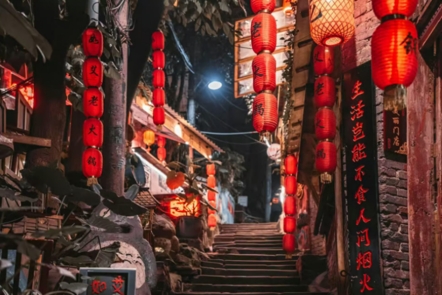 충칭 리버 크루즈 야간 투어