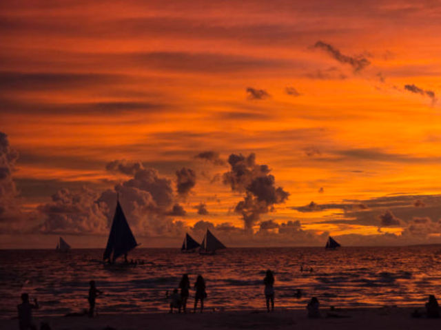 보라카이 레드웨이브 어쿠스틱 보트 선셋투어