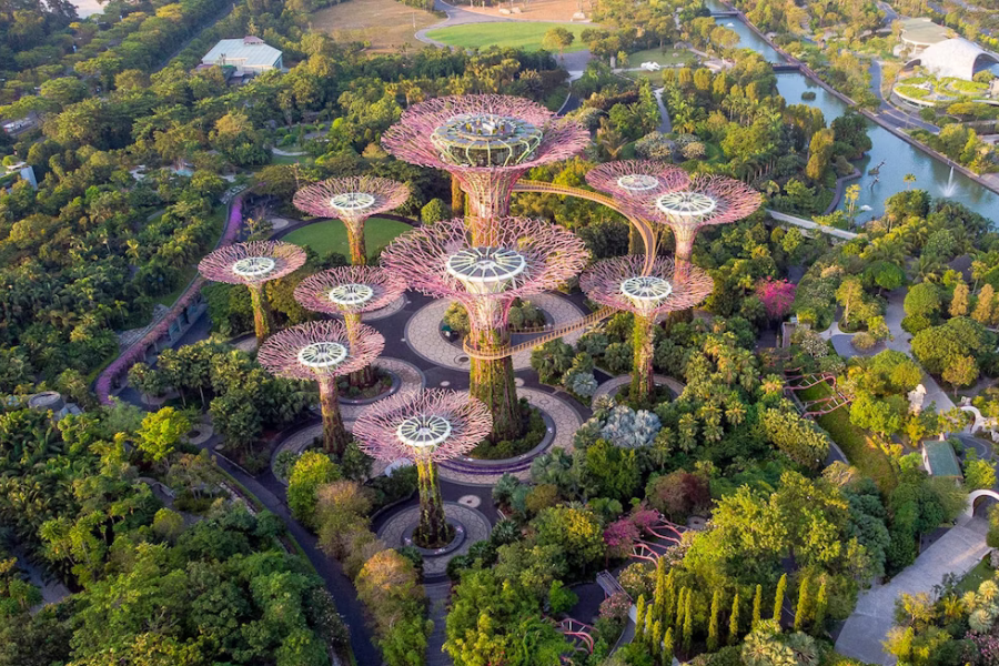Gardens by the Bay: Supertree Observatory + Cloud Forest + Flower Dome Ticket (feat. Jurassic World: The Experience)