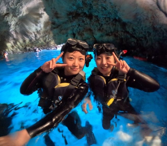 온나손 출발: 오키나와 푸른동굴 스노클링 또는 체험 다이빙 투어