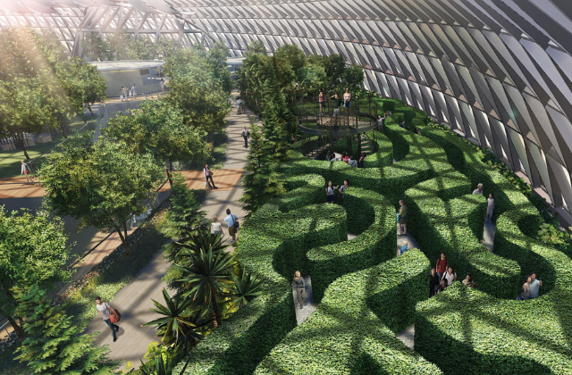 싱가포르 창이공항 폭포 쥬얼 입장권 (헤지 메이즈, 미러 메이즈, 바운싱 네트)