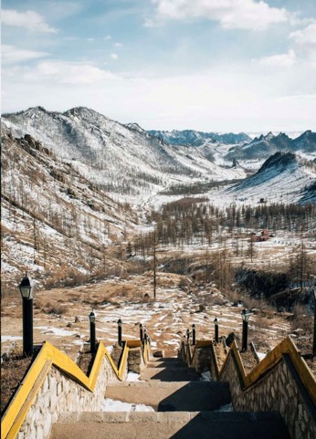 [밝은미래] [4박5일] 사막에서 수도까지, 겨울 몽골 중부 투어 (미니사막 - 오기 호수 - 울란바토르 - 테를지)