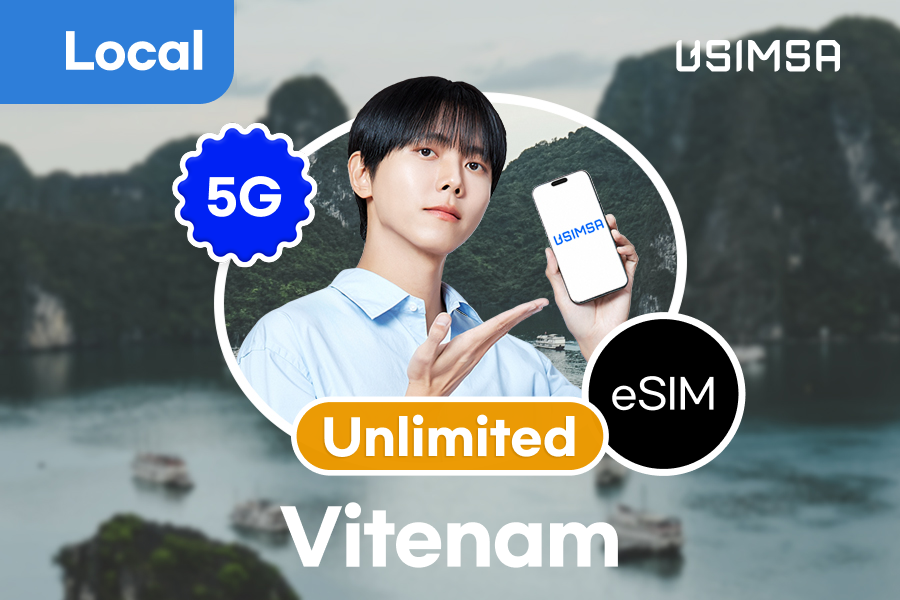 [30%割引] / 11.14 - 11.20 [完全無制限] ベトナム ローカル eSIM