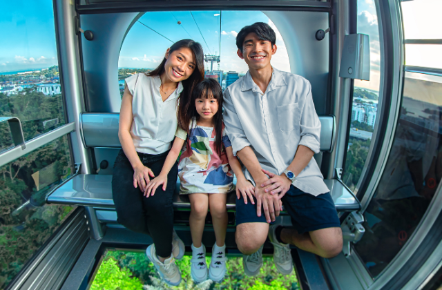 싱가포르 센토사 스카이오브 케이블카 왕복 탑승권 (마운트 페이버 / 센토사 라인)