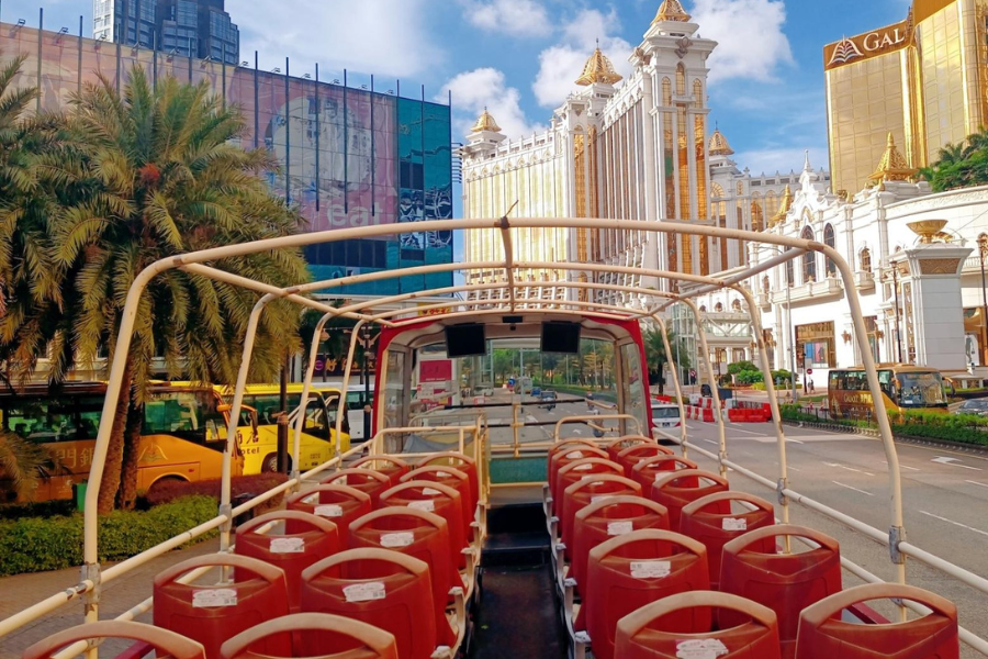 마카오 오픈탑 버스 투어 1일권