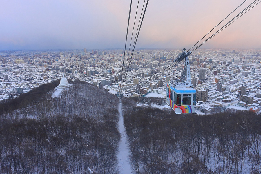 札幌 藻岩山ロープウェイ 往復乗車券電子チケット