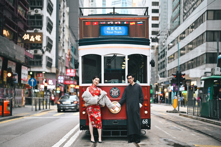 香港チパオ体験＆トラムトラムオラミックツアー（無料トラム2日券を含む）